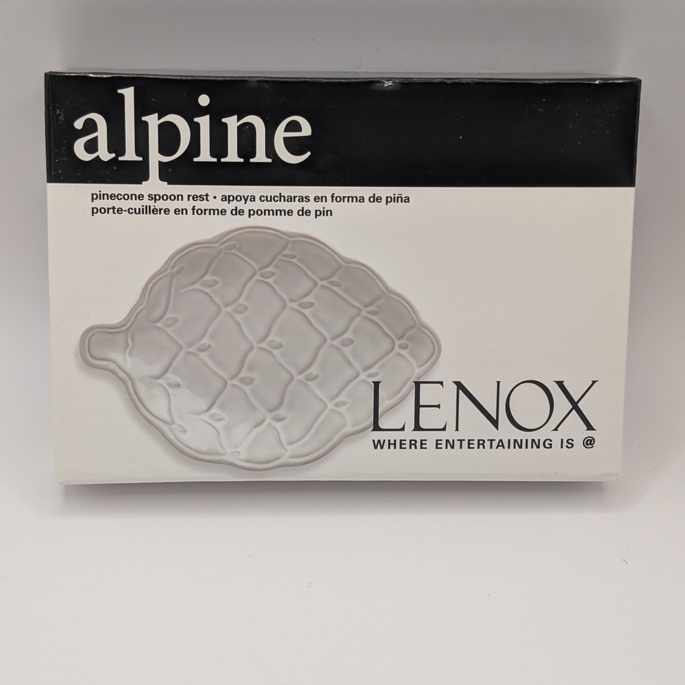 Lenox Alpine Pinecone Spoon Rest - Grey